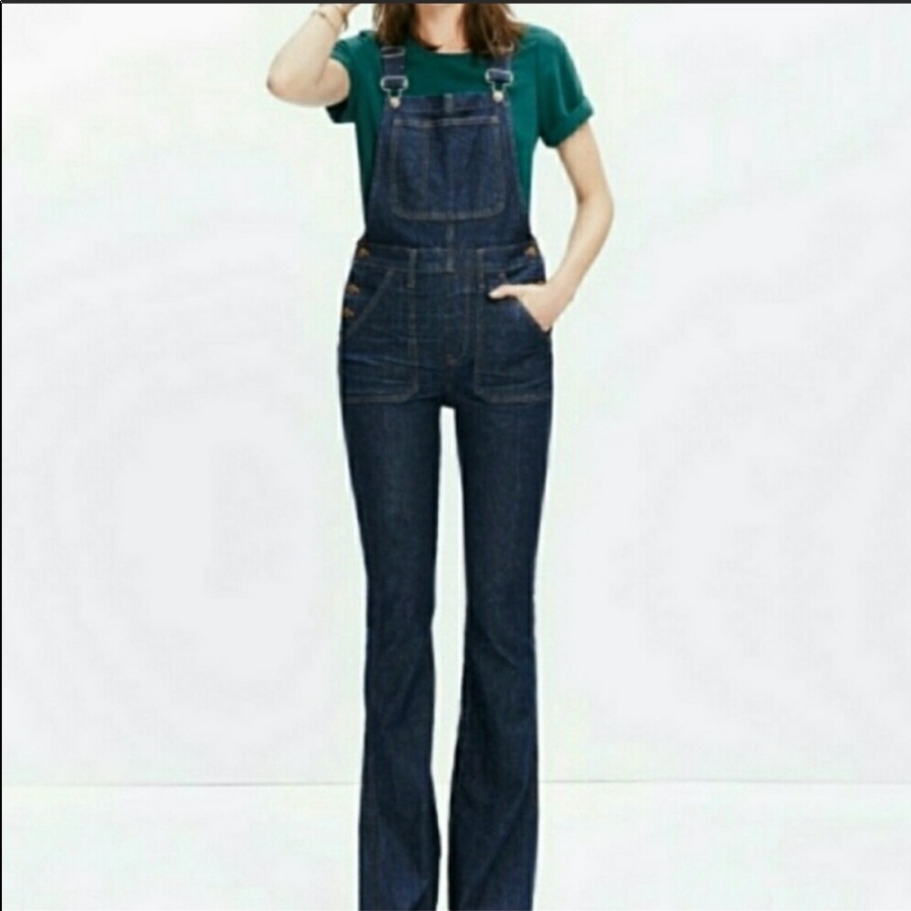 Madewell Flea Market Flare Overalls XS